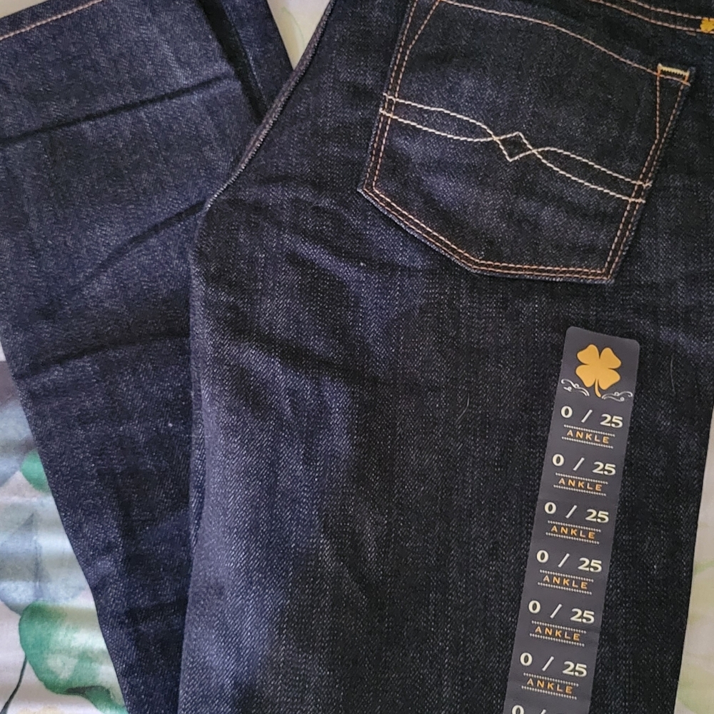 NWT Women's 25/30 Lucky Brand skinny, low rise, slim fit dark denim jeans - Picture 5 of 5
